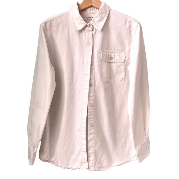 Roberta White Georgia Button Down Made in USA Size Medium - Picture 7 of 13